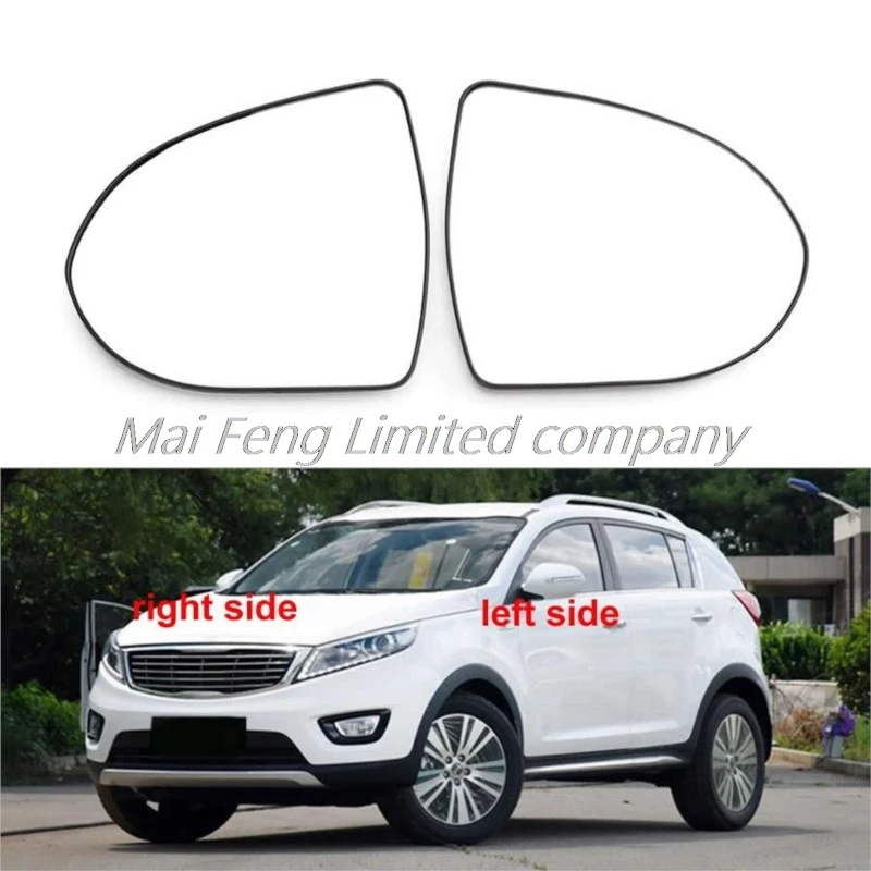 

Auto accessories for Kia Sportage R 2011-2012 2013-2017 Side mirror Reflector Rearview mirror lens without heating glass