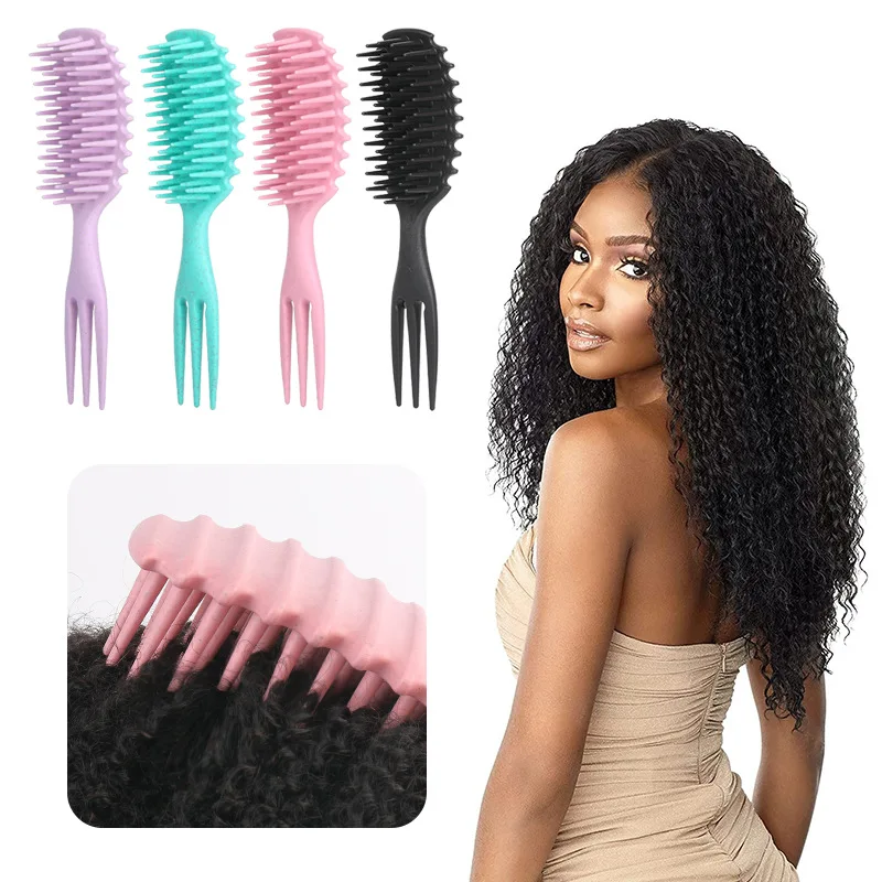 1PCS Curly Hair Definition Styling Brush Wrinkle Removal Hair Brush Entangled Wet Curly Hair Comb Styling Curly Hair Tool