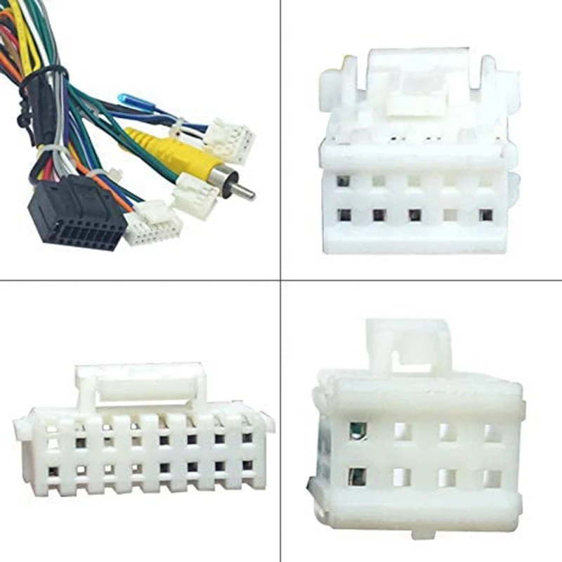 

Car 16PIN Audio Power Cord Radio Wiring Harness with Canbus Box for Peugeot 3008 2008 Citroen C4 C-Quatre C4L C3 XR C5