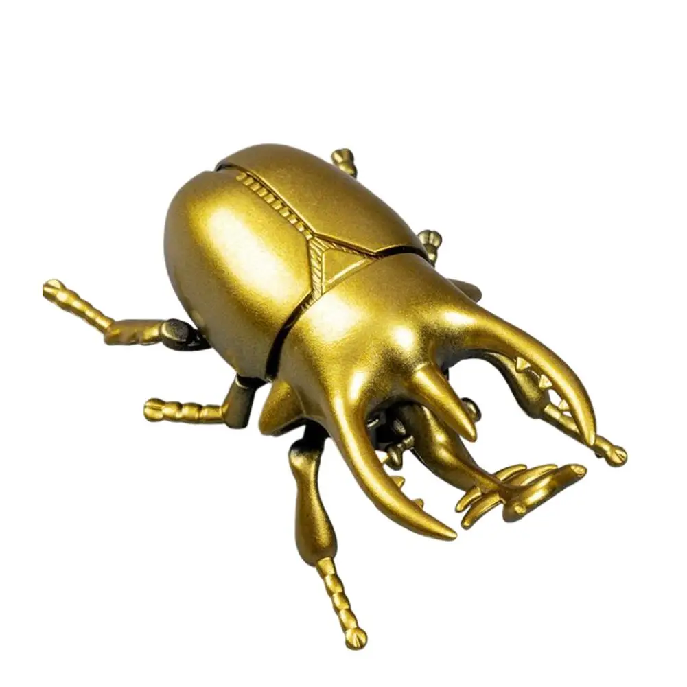 Clockwork Rhinoceros Beetle Toy Insect Crawling Pets Model Realistic Movement Collection Nature Lover's Gift for Children