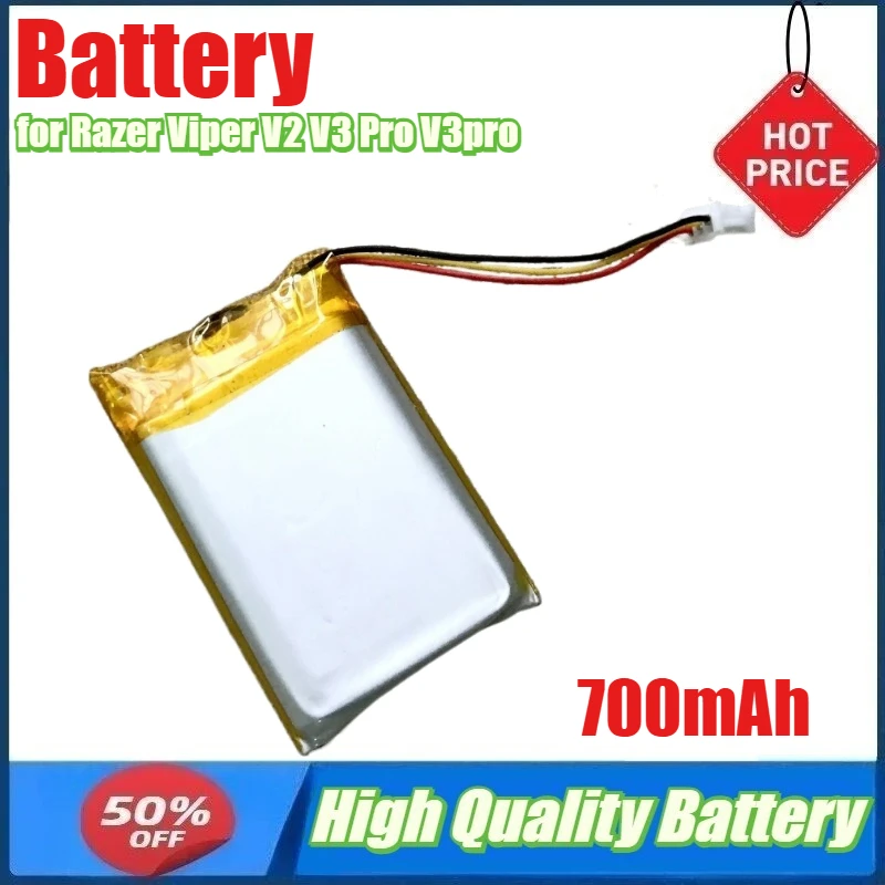 

700mAh Battery for Razer Viper V2 V3 Pro V3pro Mouse Battery Board RZ01-03250