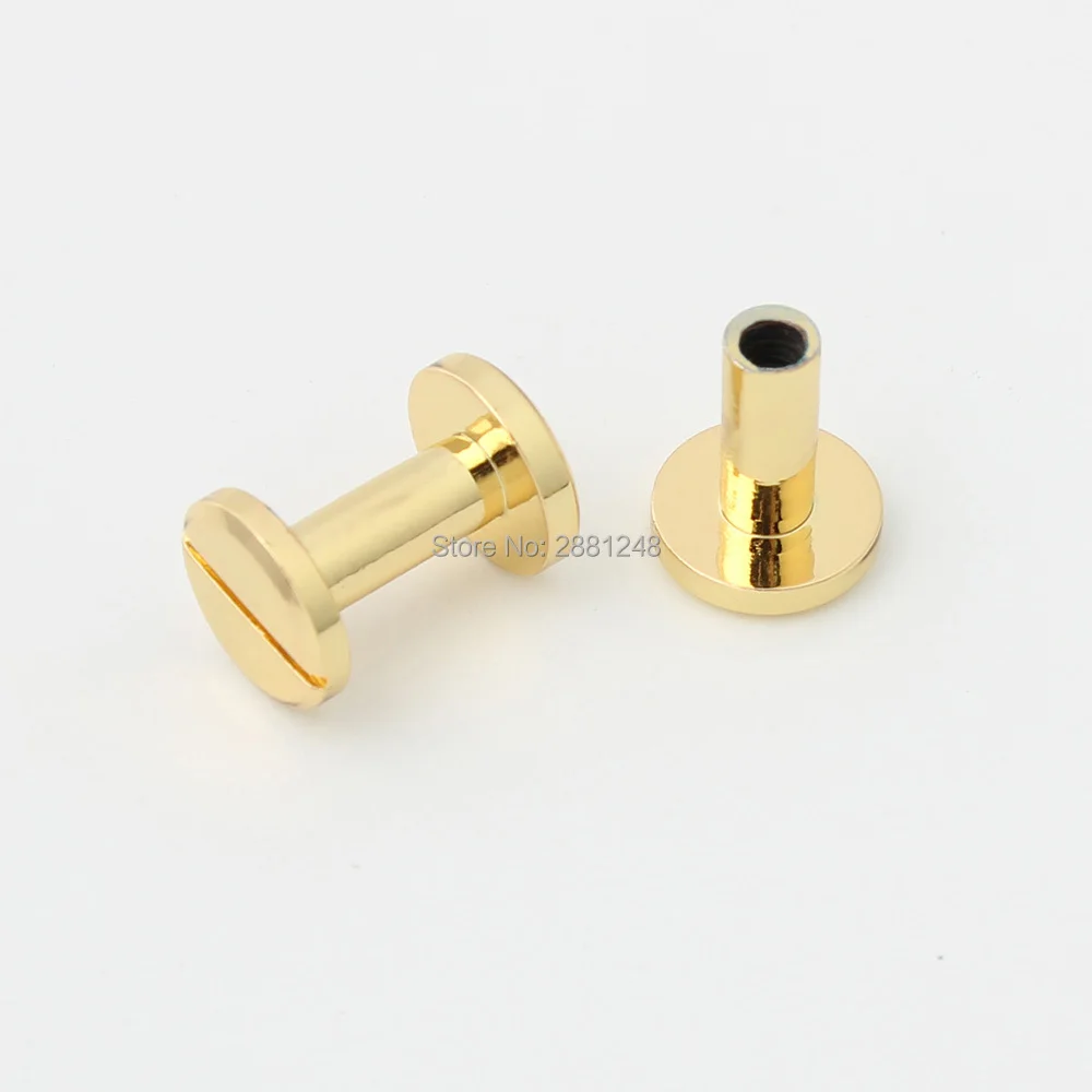 10-30-100pcs 10*10mm copper round flap head stud punk bags hardware rivet studs nail accessories screws nickel purse rivet