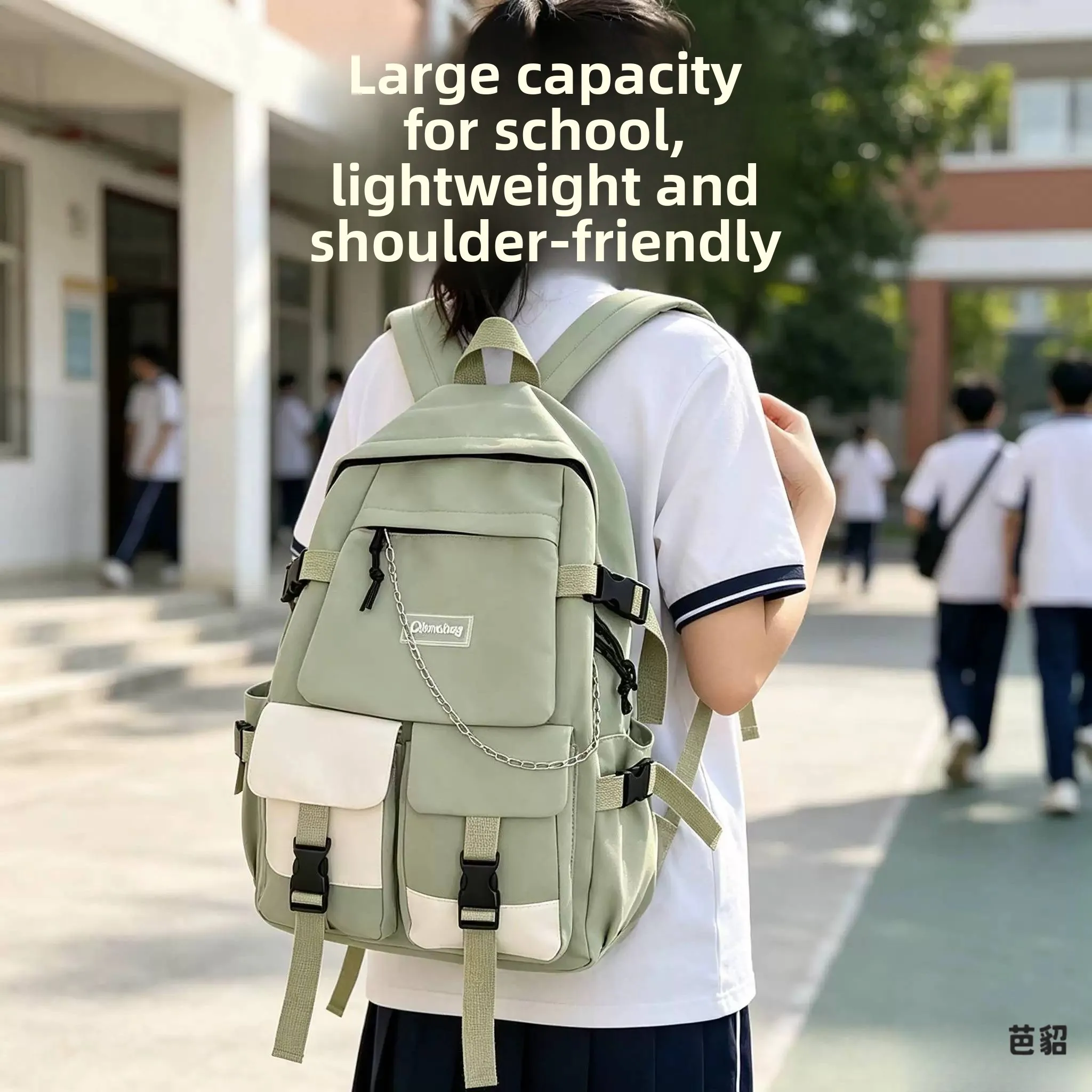 Unisex Large Capacity Backpack 2026 New Style High Aesthetic Value for High School Students Fitness Waterproof Soft Handle