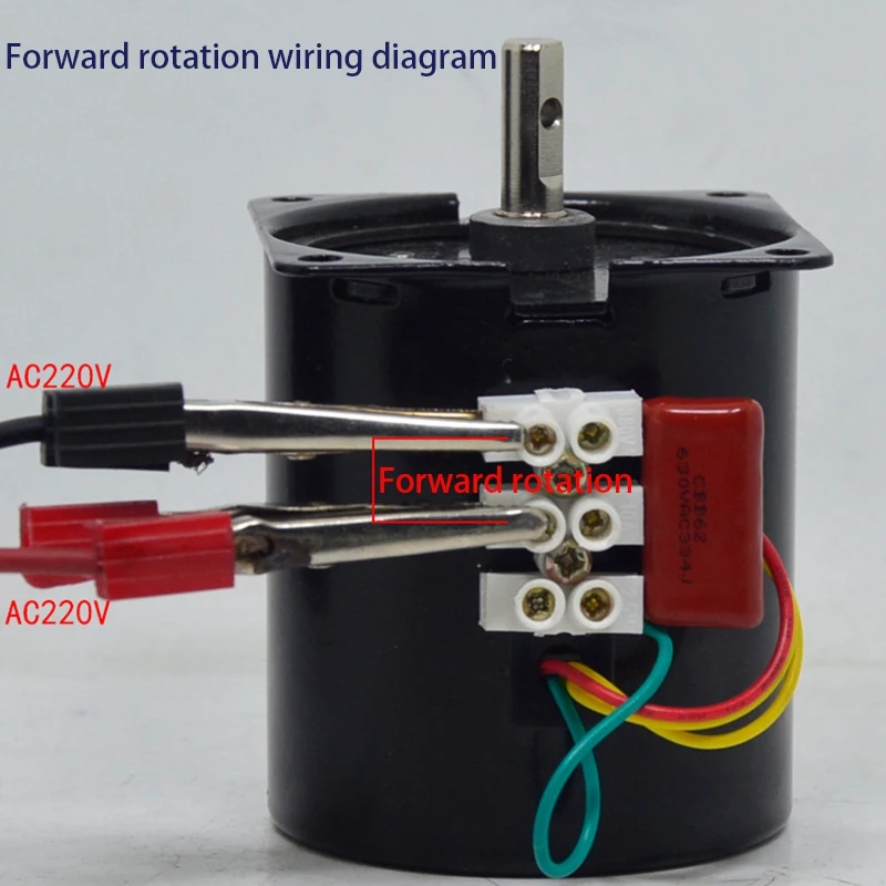 

A45I 68KTYZ Mini Permanent Magnetic Synchronism Motor 220V 28W 68-KTYZ AC Gear Reducer Moter 15 Rpm No Bracket