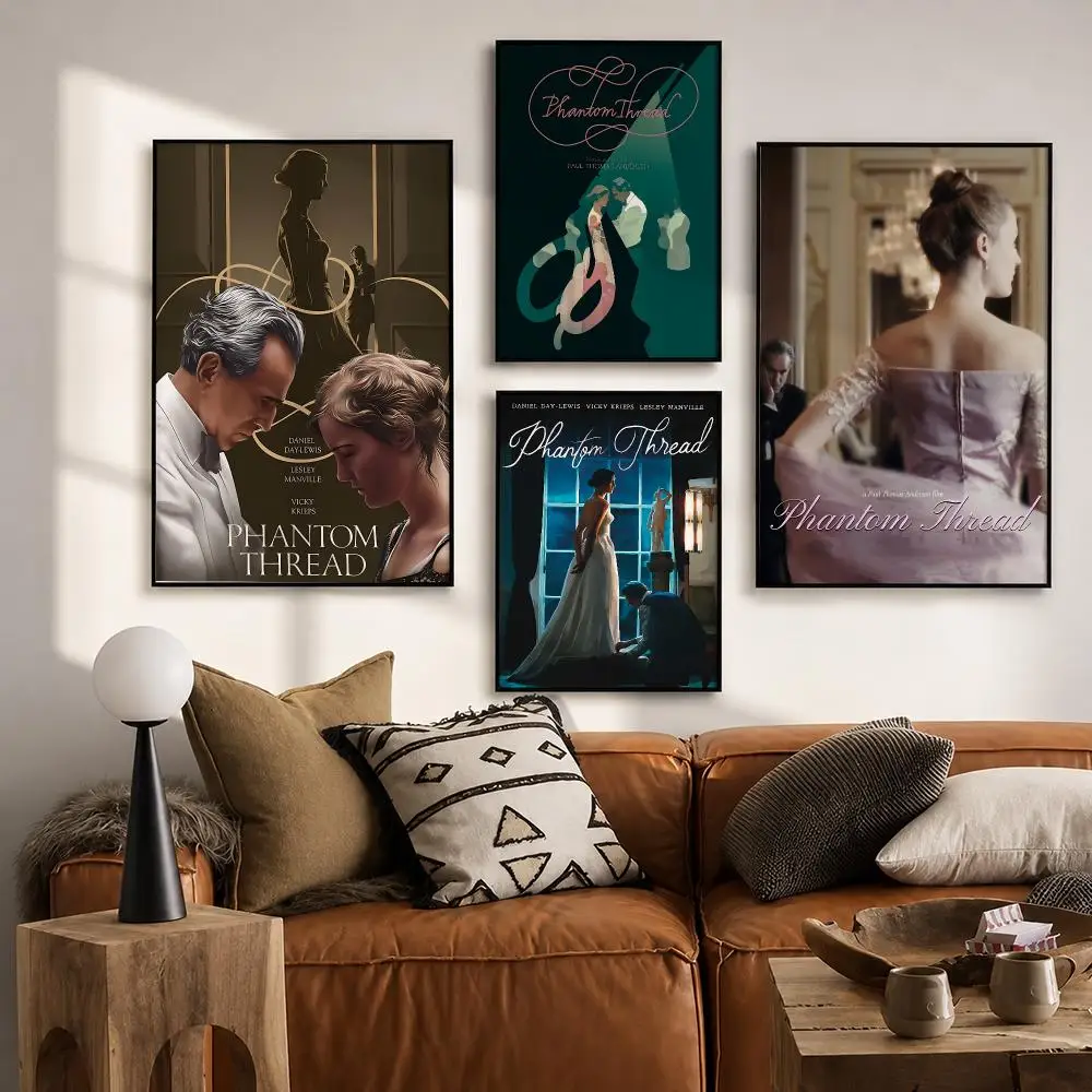 Movie Phantom Thread Poster HD poster wall art self-stick no-residue for home cafe office great gift