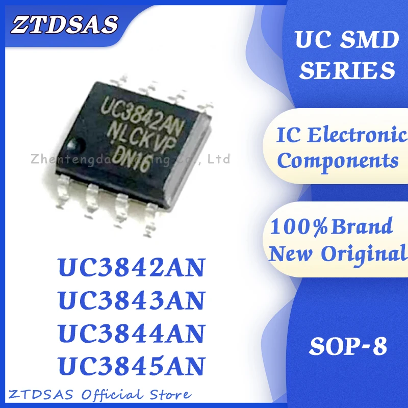 10PCS/LOT UC3842AN UC3843AN UC3844AN UC3845AN UC3842 UC3843 UC3844 UC3845 IC Chip SOP8