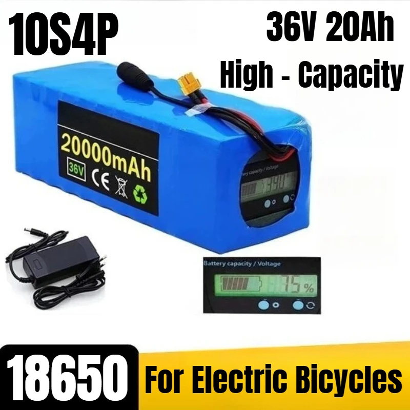 

High - Capacity 10S4P 18650 36V 20Ah for Electric Bicycles Lithium - Ion Battery Pack