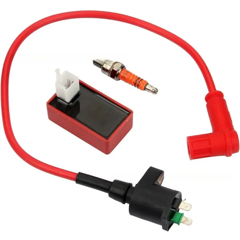

Zza For CDI Speed Limit Switch Ignition Coil Spark Plug Kit ATV GY6 50-100CC Moped Scooter Motorcycle Racing