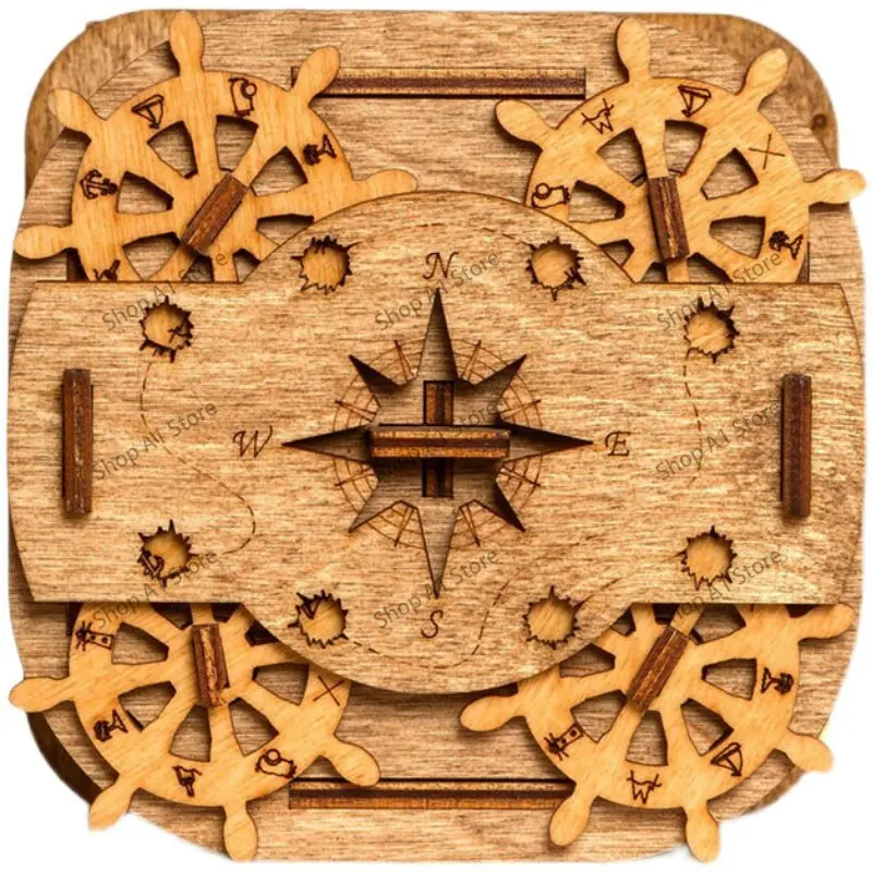 High-difficulty hell-level puzzle decryption mechanism box high-IQ toy gift