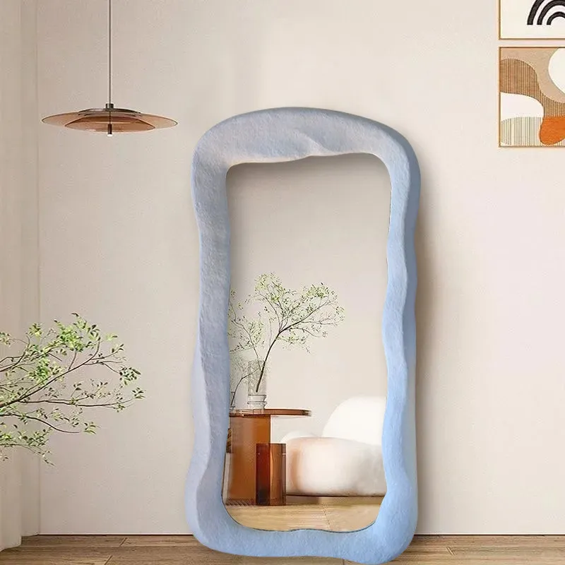Nordic Cute Floor Decorative Mirrors Luxury Big Design Mirrors Full Body Living Room Princess Espejos De Piso Home Decorations