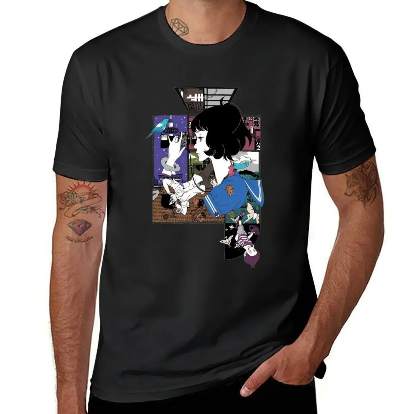 The Tatami Galaxy T-Shirt blacks animal prinfor boys men graphic t shirts