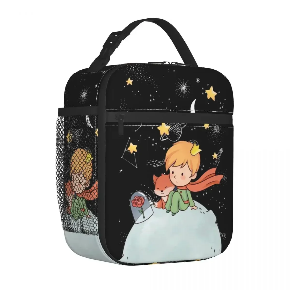 

The Little Prince France Insulated Lunch Bags Cooler Bag Lunch Container Fox Large Lunch Box Tote Food Handbags College