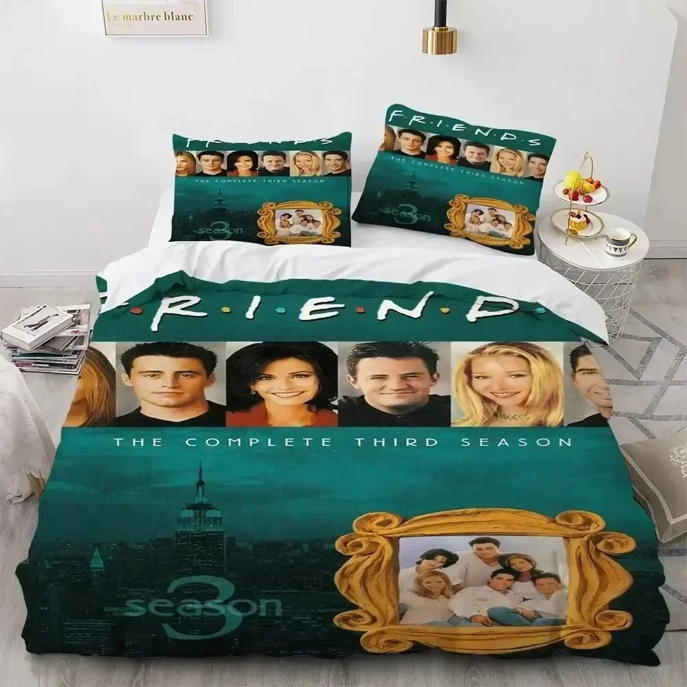 New 3D Print Friends TV Show 3D Duvet Cover Bedding Set Comforter Linen Pillowcases Home Decor Single Double Twin King Queen