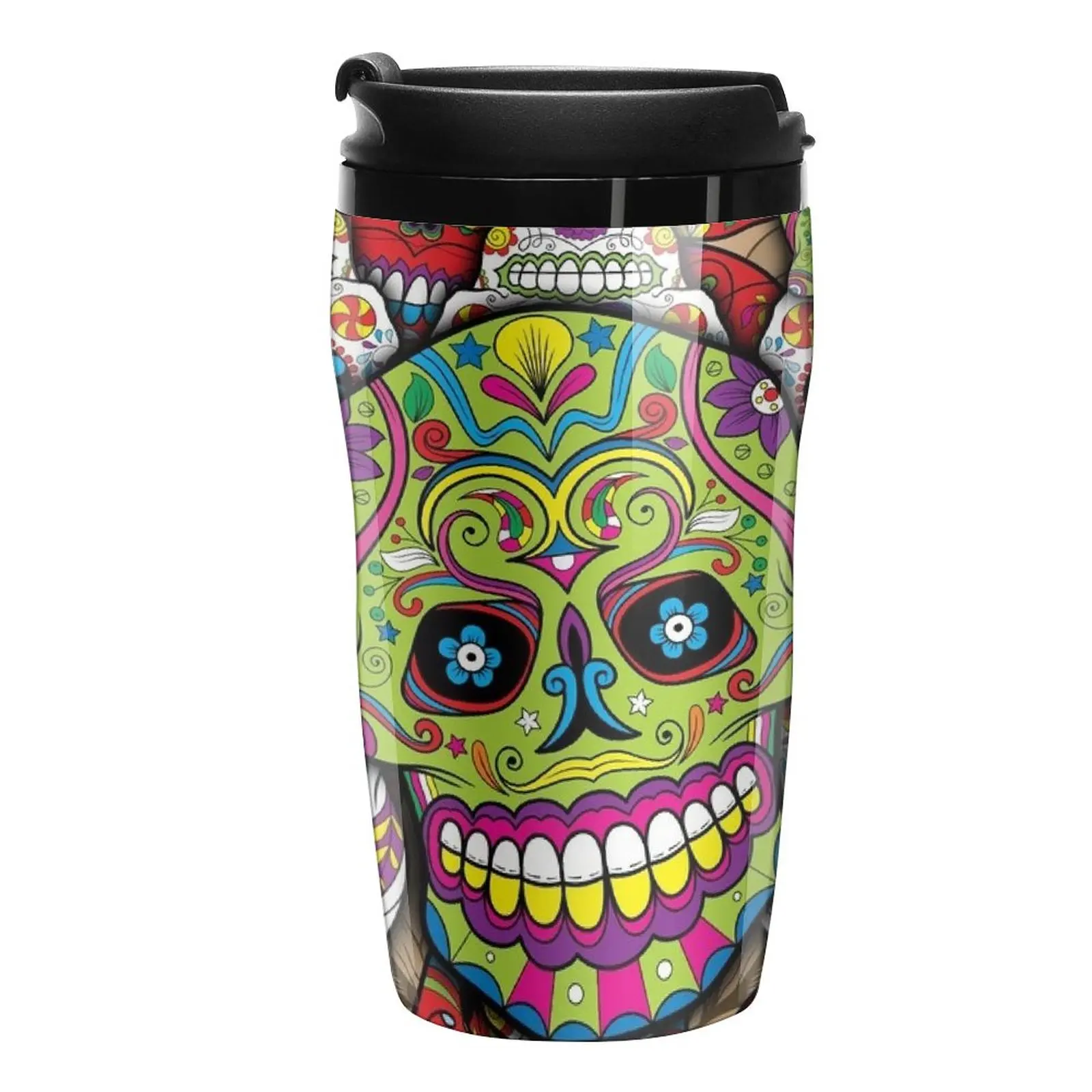 

New Sugar Skulls Travel Coffee Mug Coffee Bowl Black Coffee Cup