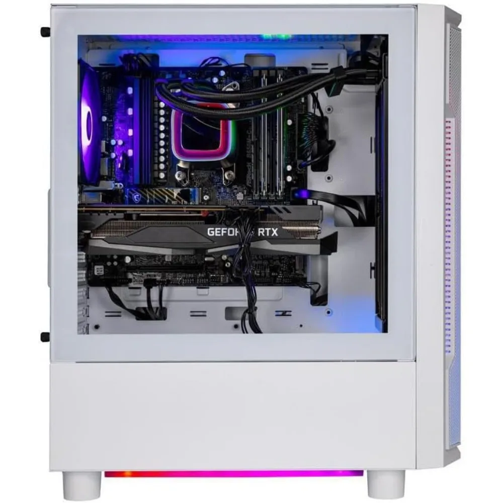 Gaming PC Desktop, Ryzen 7 7700X 4.5 GHz NVIDIA RTX 4070 Super 12GB GDDR6X, 1TB SSD, 32GB DDR5 RAM 5600 RGB, 240mm ARGB AIO