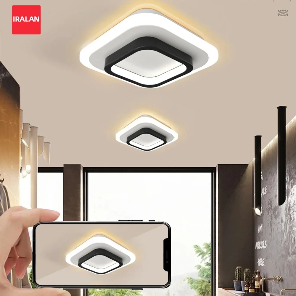IRALAN Modern Ceiling Light Kitchens Corridors Staircases Bedroom Lighting 3 Light Color LED Ceiling Light Fixture Home Decor