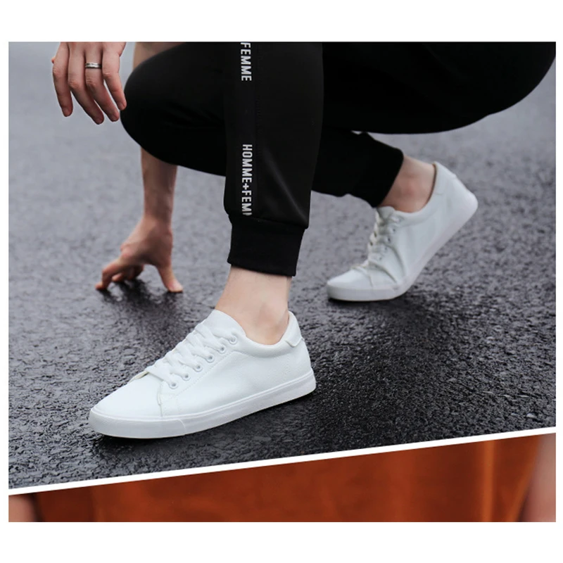 Spring Summer Flat Mens Fashion Sneakers Soft Casual Brand Male White Shoes Street Style