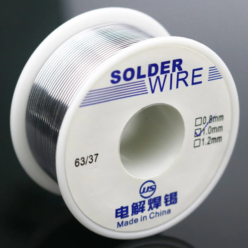 100G 0.6/0.8/1.0/1.2/1.8mm Solder Wire Tin Roll Clean Rosin Welding Core Soldering Wire Flux Reel Tube