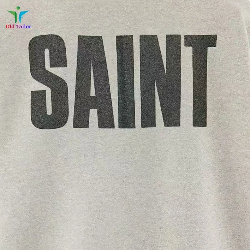 SAINT Old Friends رمادي جولة الرقبة أحدث الرجعية الرجال النساء الخريف الشتاء قسم سميك البلوز البلوز