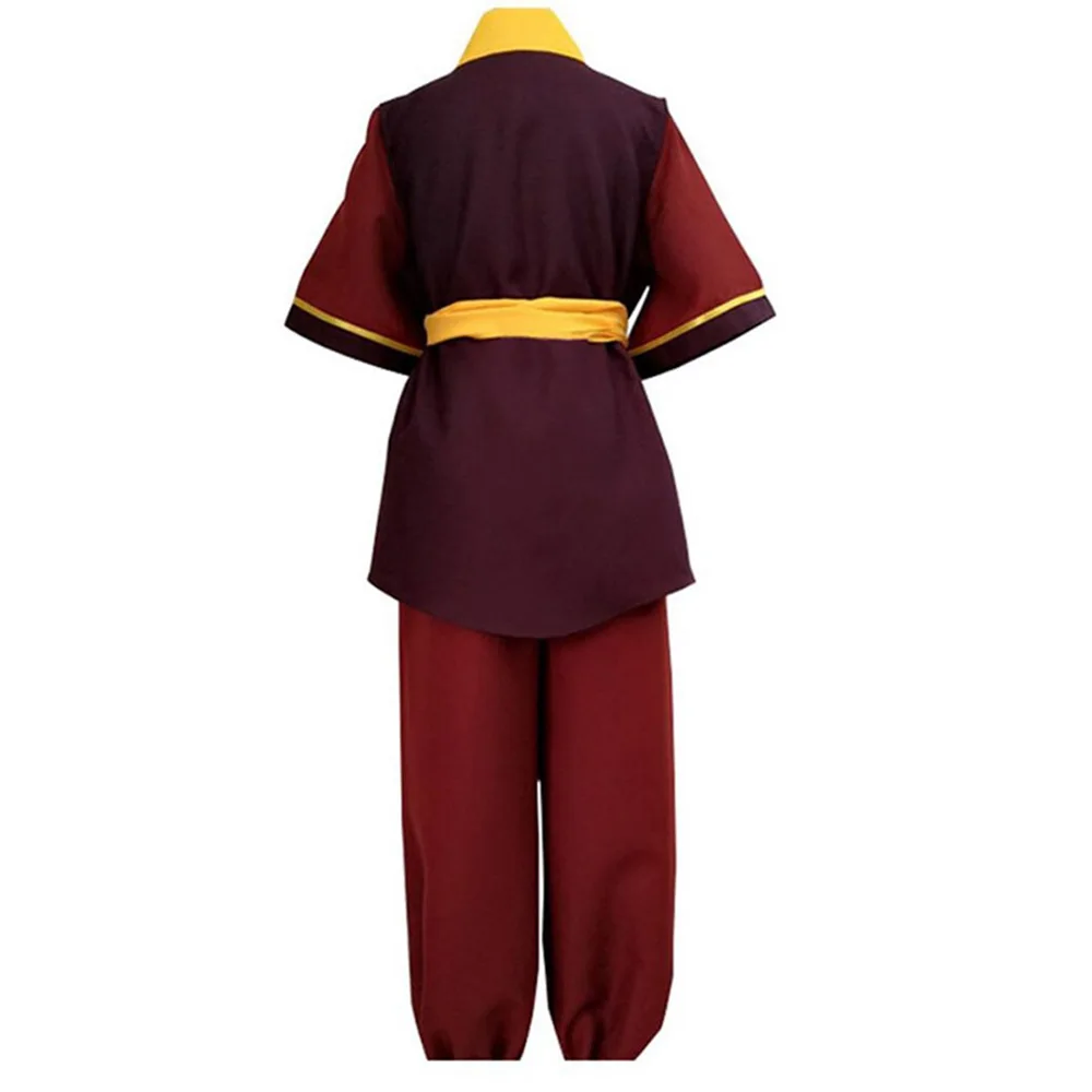 The Last Airbender Zuko Cosplay Costume, Fire Nation Prince Zuko Role Play Stage Outfit - Image 4