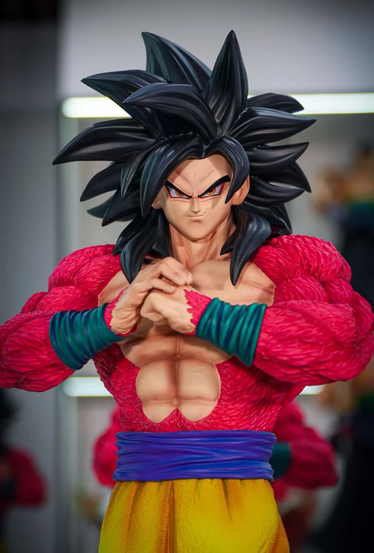 53cm JT Statue 1/4 Dragon Ball 2% Super Saiyan 4 Goku Dragon Ball Anime Figurine Collectible Gk Model Anime Action Figure Toys