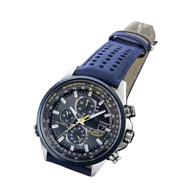 Reloj de Cuarzo para Hombre de Alta Calidad, Lujoso, Luminoso, Multifunción, Cronógrafo, Automático, de Acero Inoxidable
