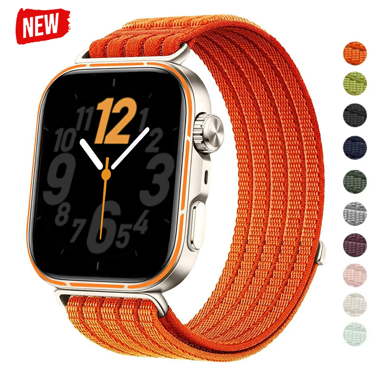 Nylon-Schlaufenarmband für Huawei Watch Fit 5Pro/4Pro, atmungsaktives gewebtes Armband für Huawei Watch Fit 5/4/3, Correas-Zubehör