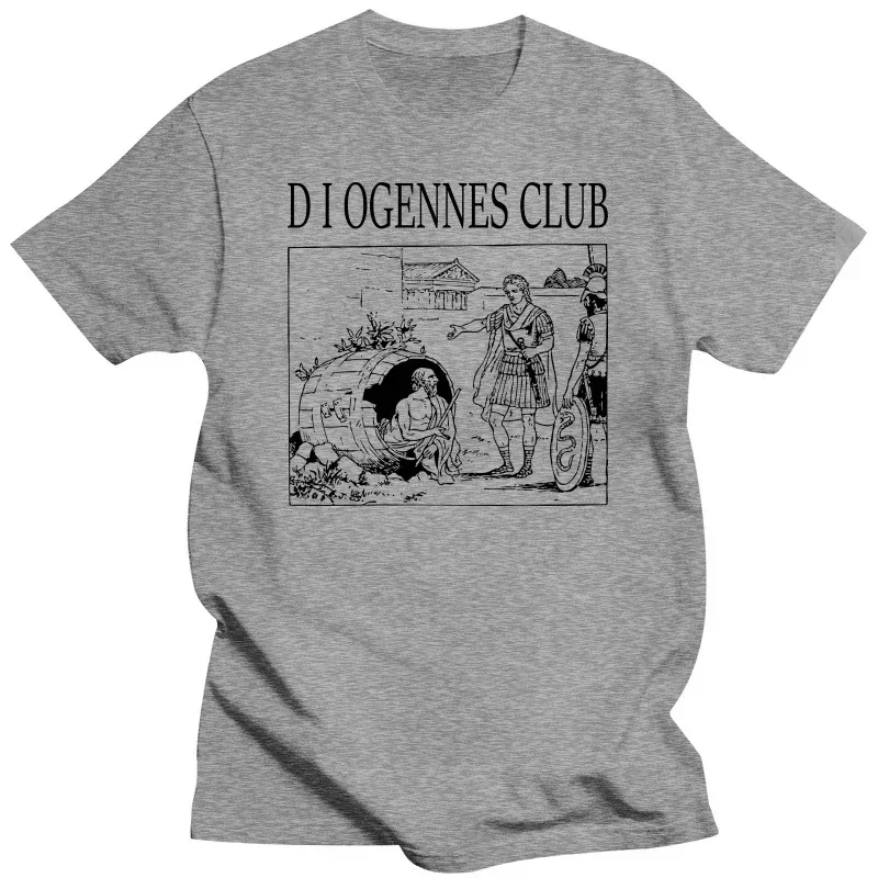 Funny Philosophy Print TShirt Alexander The Great Cynic Diogenes Club Men T-Shirt Ancient Greek Philosopher Diogenes Syndrome