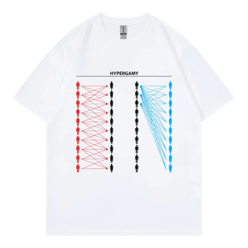 Hypergamy Meme Funny Dating Strategy T-shirts Men Women and Kids Fashion Casual T Shirt Summer Cotton Short Sleeve T-shirt