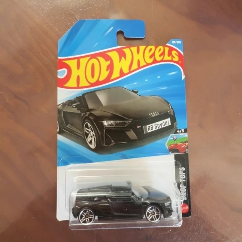 

Оригинальная модель автомобиля Hot Wheels R8 Spyder, литая под давлением, реалистичная коллекционная игрушечная модель спортивного автомобиля с открытым верхом, подарок для мальчиков