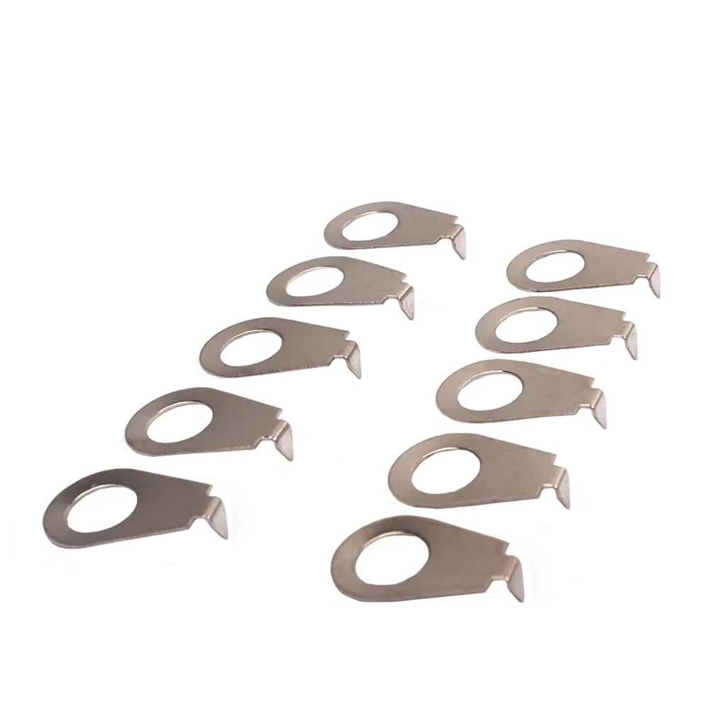 

10Pcs Electric Guitar Potentiometer Washer Chrome Steel Knob Pointers Replacement Parts for Knobs Solid Sturdy Design