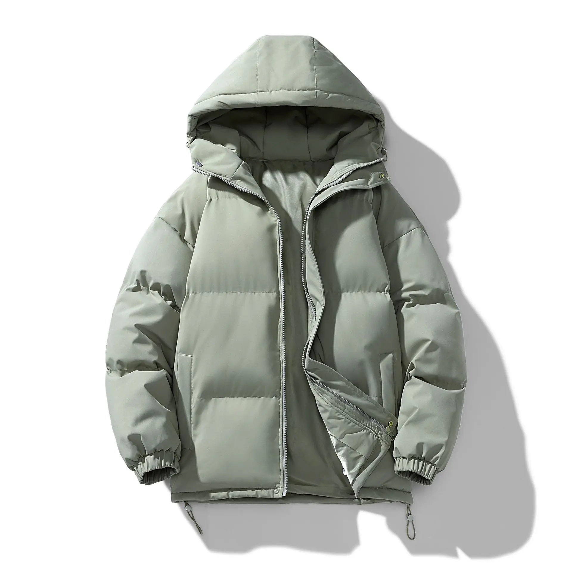 Custom LOGO new coat for men and women in winter loose thickened keep warm jacket hooded couple cotton-padded jacket