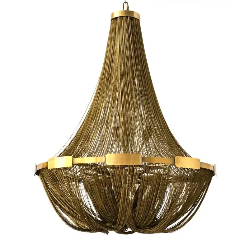 

Aluminun Vintage zwarte Chandelier E14 Led Lustres Fashion Designer Hanglampen Chain Lampen Opknoping Lamp