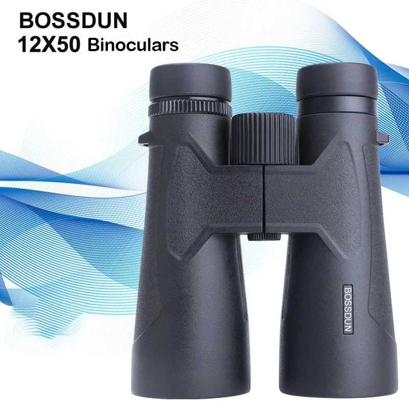 12X50 Binoculars High magnification HD 50 Caliber Large Eyepiece IPX7 Waterproof Portable Bak4 Prism Optics For Camping Hunting