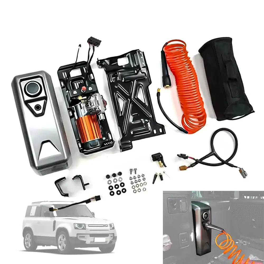 

Высокопроизводительный обновленный интегрированный воздушный компрессор, автомобильный воздушный насос для Land Rover Defender 90 110 2020 2024, модификация