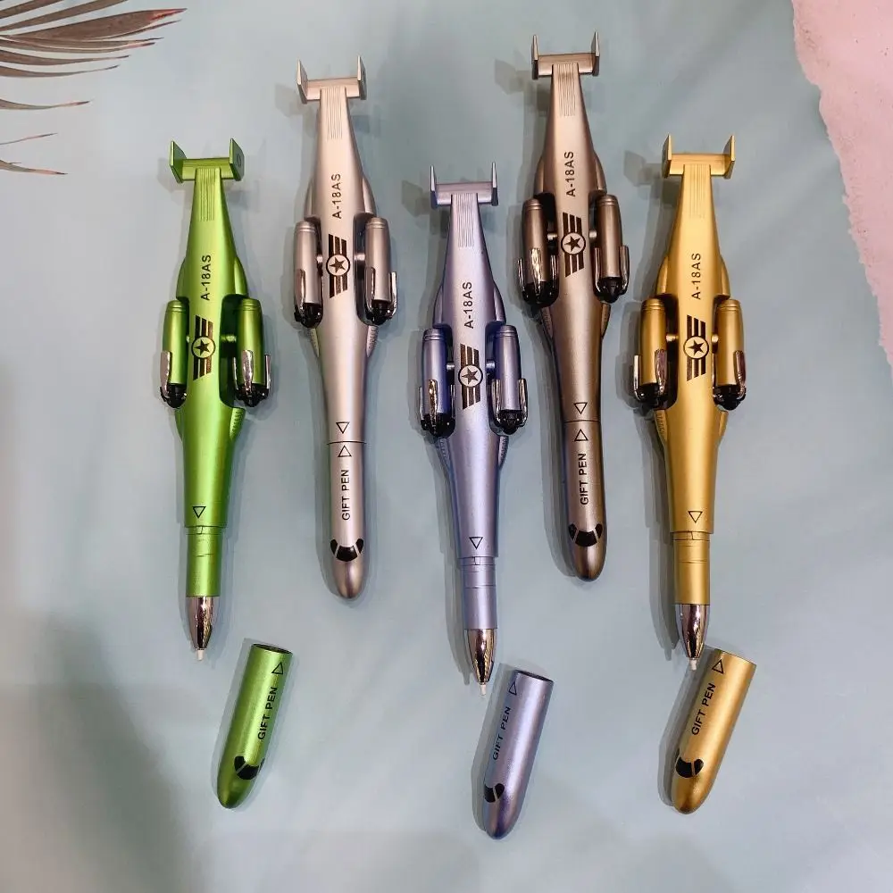 Vintage Flugzeug-Gelstift Modischer Entspannungs-Drehstift Lustiger Faltbarer Unterschriftenstift Kindertagsgeschenk – Detail 8