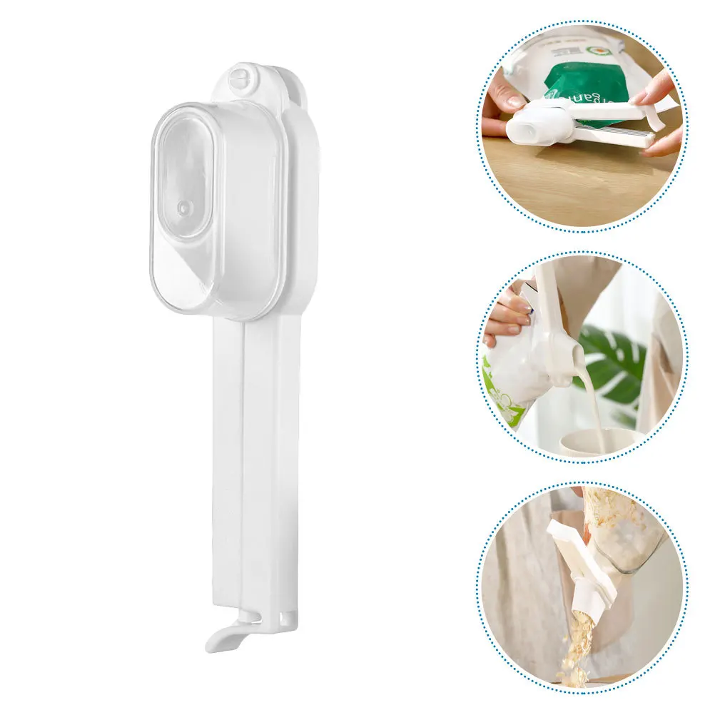 

2Pcs Portable Food Bag Sealing Clips Airtight Moisture Proof Snack Tea Bag Clip Pour Spout Food Freshness Preservation