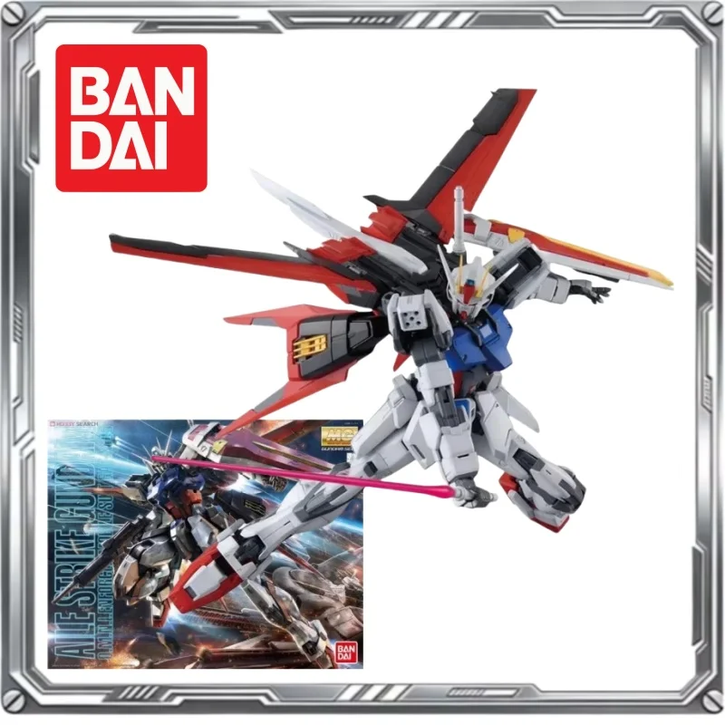 

Оригинальная сборная модель Bandai Anime MG 1/100 Aile Strike Gundam, подвижная фигурка, коллекционный подарок, украшение для детей