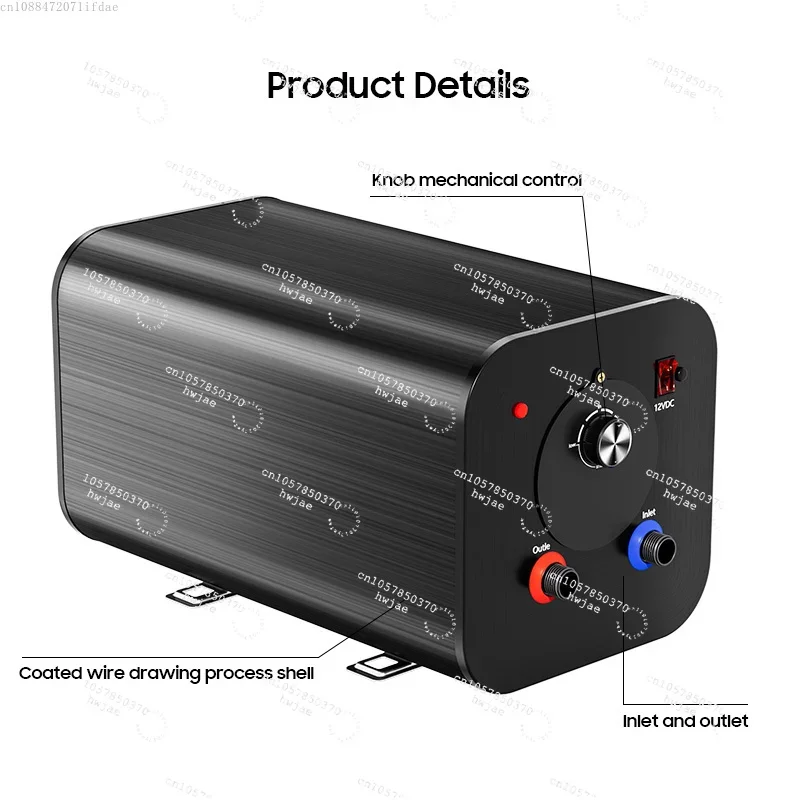 OEM customized DC12V 220V 3-8 gallon travel boiler RV electric water storage tank shower water heater