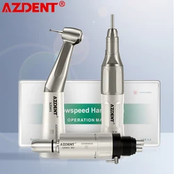 Handpiece de baixa velocidade dental azdent contra o ângulo 1:1 ferramenta externo reta do equipamento da odontologia da operação do motor de ar do pulverizador de água