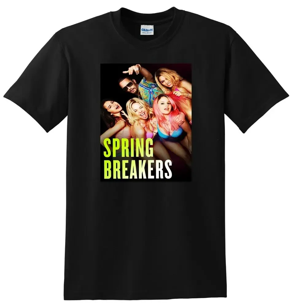 

SPRING BREAKERS T SHIRT 4k Bluray Dvd Cover Poster Tee For Men Clothing Women Short Sve Tees Vintage High Quality 100%Cotton