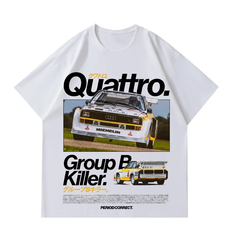 AUDI T-shirt ufficiale estiva a maniche corte Car Classic Simple Logo Abbigliamento da donna da uomo Stampa in puro cotone Moda High-end