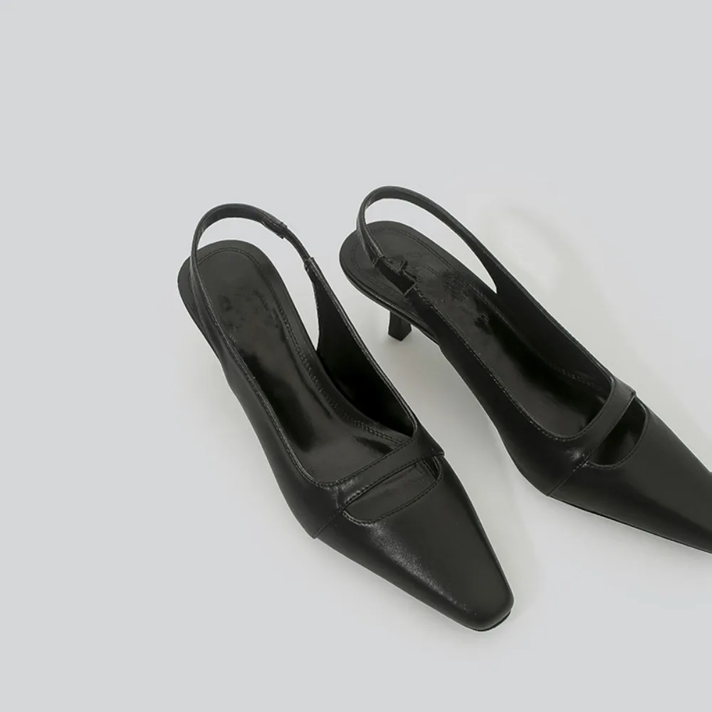 2026 Summer Women's New Pointed Shallow Mouth Sandals Fashion Show Party Wedding Women's Large Size Stiletto Sandals