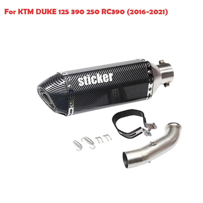 Motorcycle Exhaust Muffler Slip on For DUKE125 250 390 RC125 RC390 2017 2018 2019 Motorcycle Exhaust System  Escape