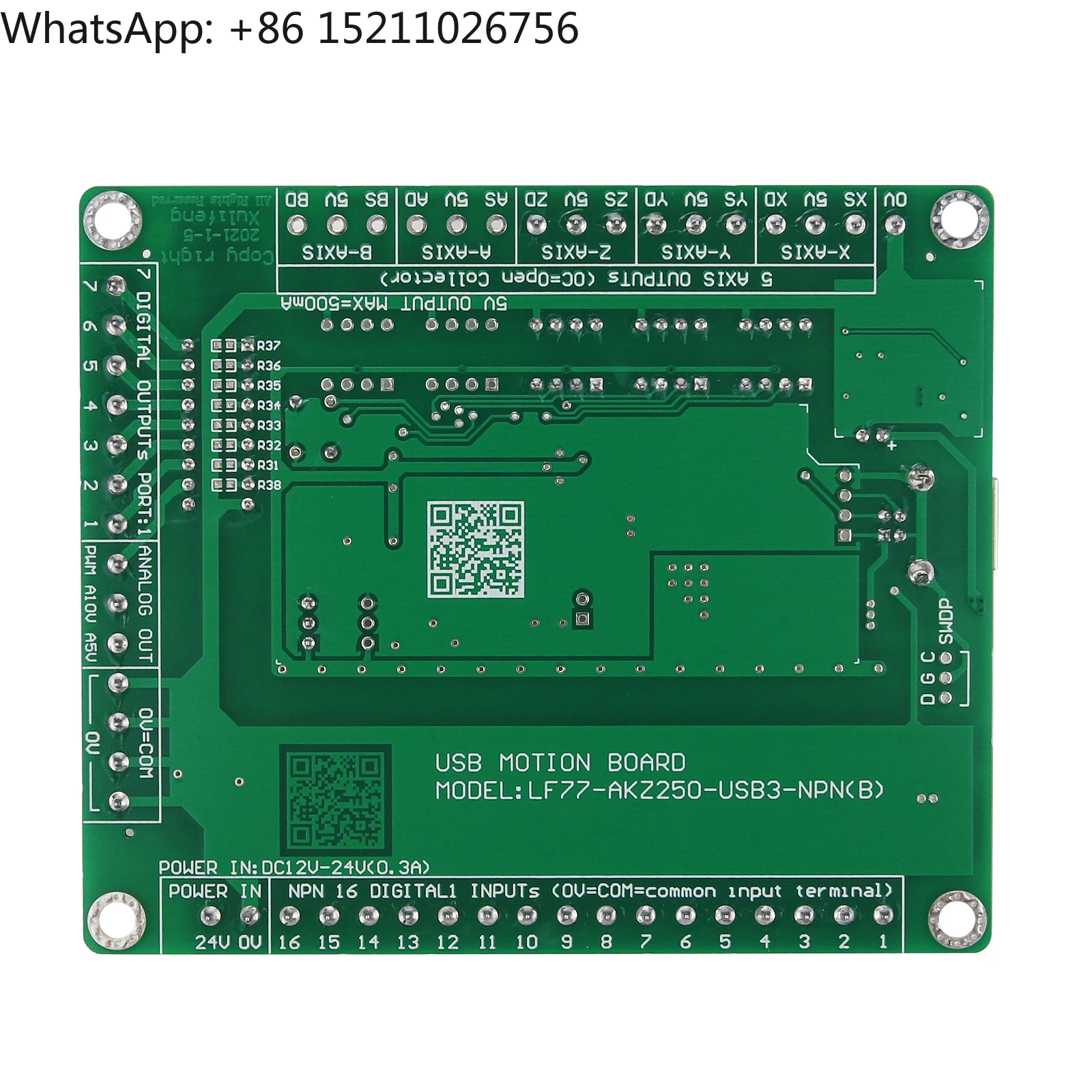 LF77-AKZ250-USB3-NPN 3 Axis Mach3 Motion Controller Mach3 USB Controller for CNC Engraving Machines