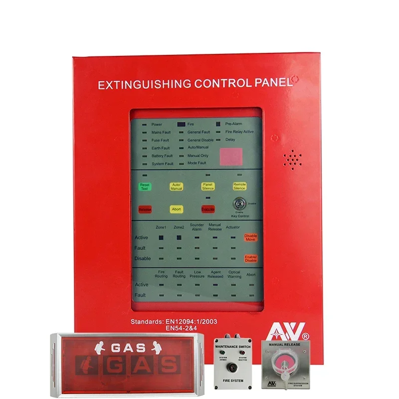 Automatic Fire Suppression System FM 200 Fire Extinguisher Panel