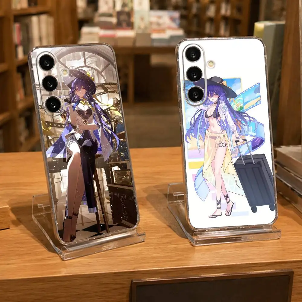 Lucilla-Changli Wuthering Waves Clear Hard Phone Case For Samsung A71, A70, A52, A51, A40, A30,Transparent Cover