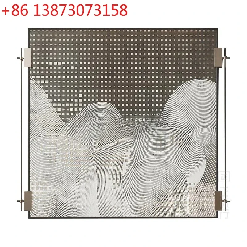 Silent Wind Entrance Hanging Painting Hotel Restaurant 3D Relief Gold Stamping Texture Decorative Painting