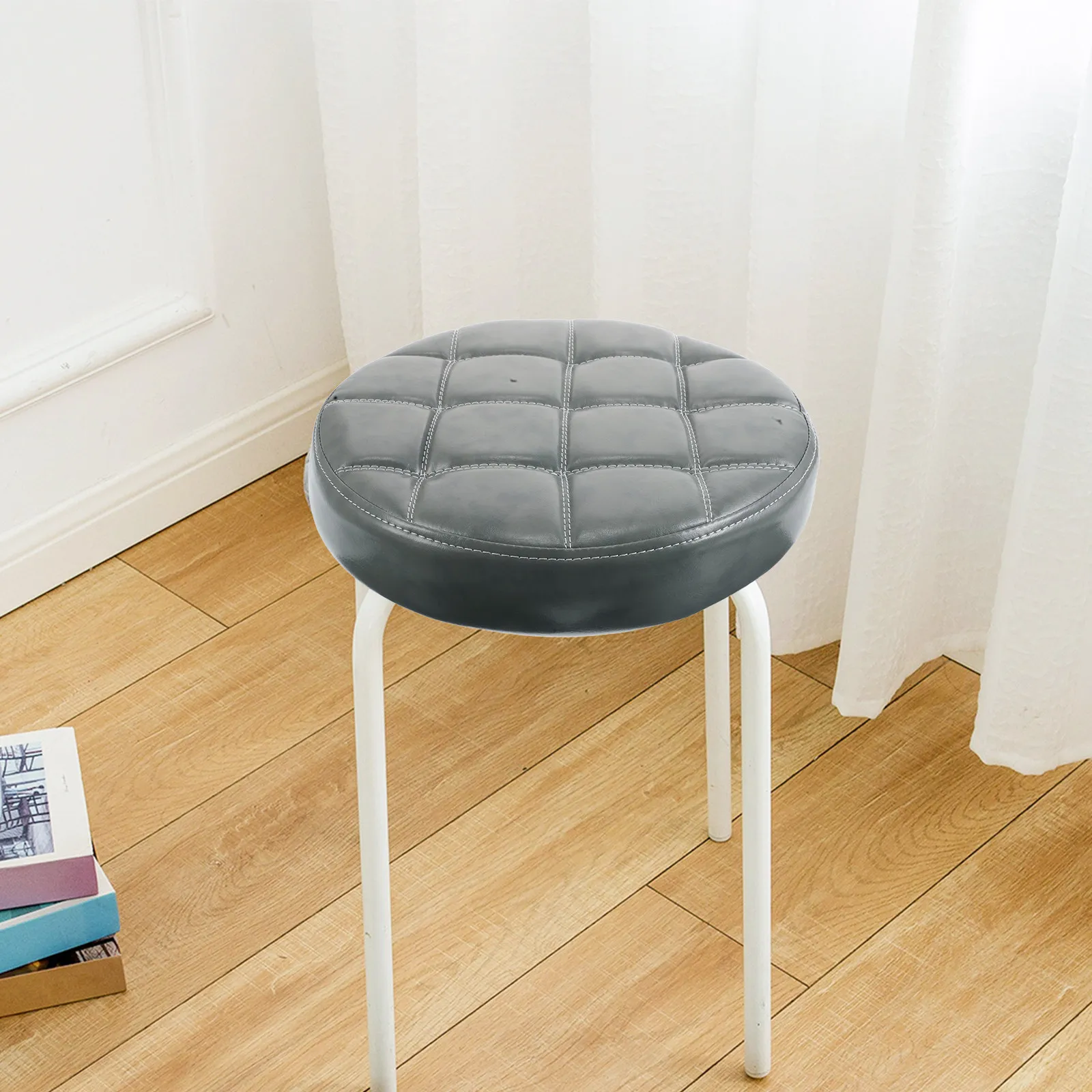 Round Replacement Seat Cushion for Bar Stools Swivel Chairs Office Chairs Home Dining Room Restaurant Use Padded Foam Core Sleek
