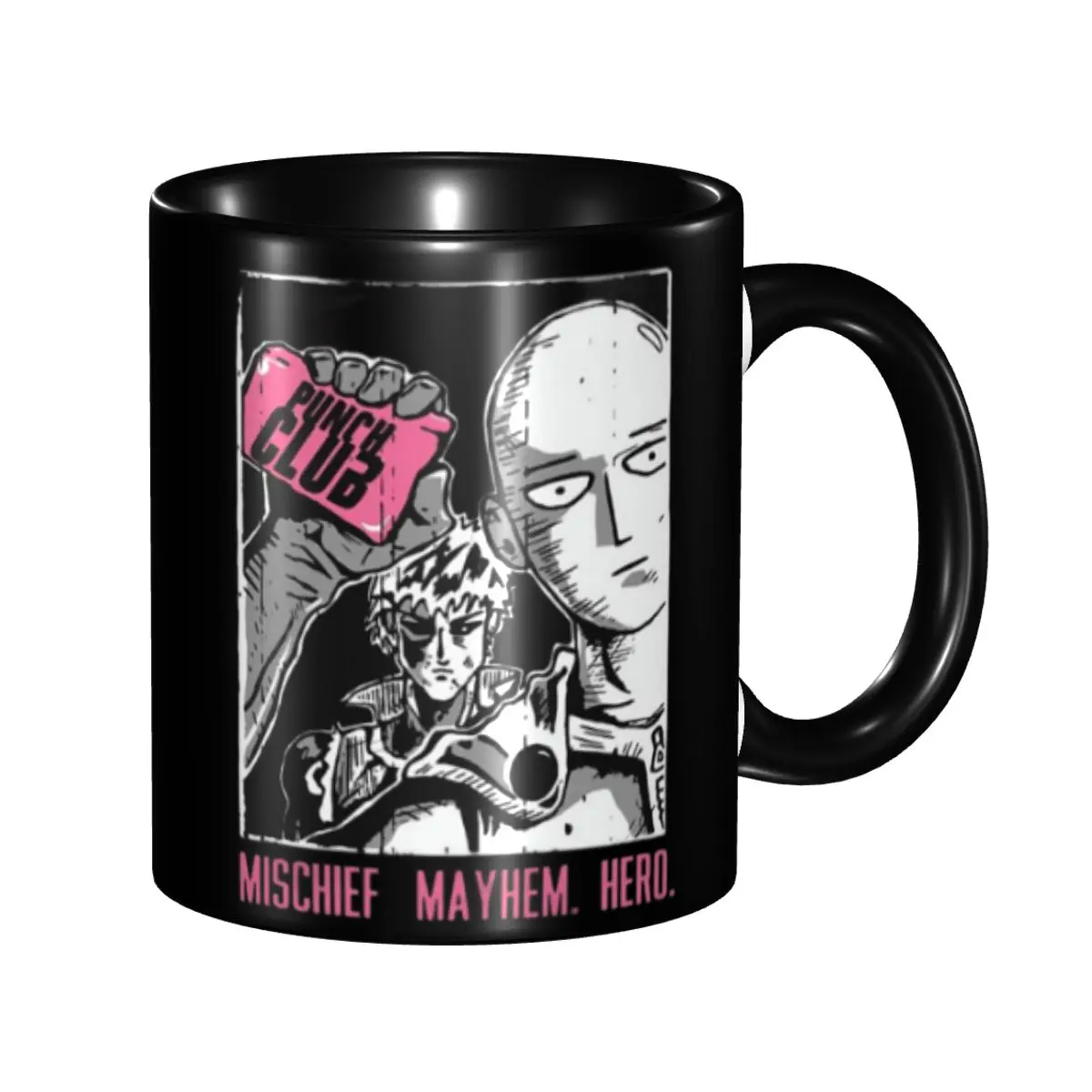 كوب هدية One Punch Man للنساء والرجال لطيف لكمة نادي فنجان شاي هدية عيد الميلاد للمنزل